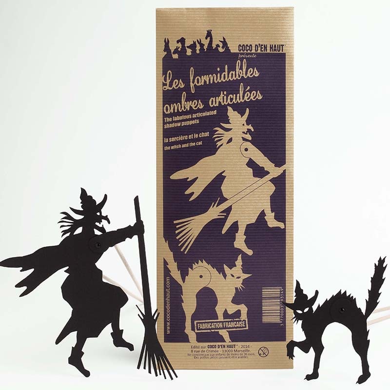 Marionnette Articulees La Sorciere Et Le Chat La Fee Caseine